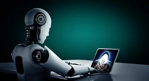 Cloud computing software for modish remote work 库存照片