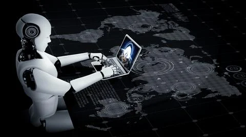 Cloud computing software for modish remote work 写真素材