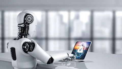 Cloud computing software for modish remote work Stockfoto's