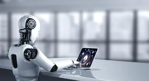 Cloud computing software for modish remote work 库存照片