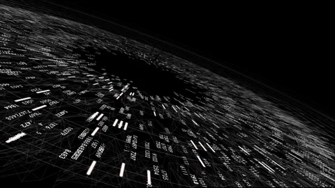 Cloud Computing Sphere for Big Data Analytics and AI Cyber Security Systems Stockbeeldmateriaal 337763352