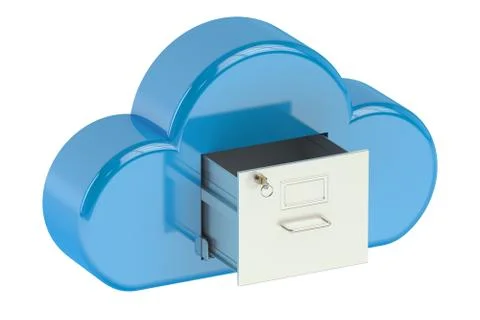 Cloud computing storage concept 스톡 일러스트