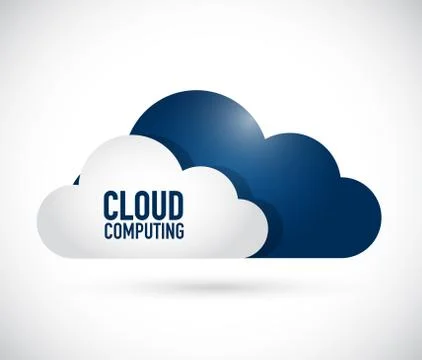 Cloud computing storage concept illustration Stock Illustration