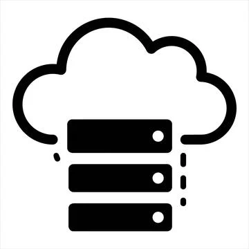 Cloud computing storage data icon 8K ultra quality image ratio with computing Illustrazione stock