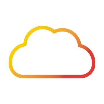 Cloud computing storage data internet web technology interface gradient style イラスト素材