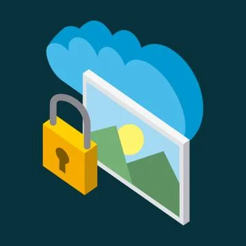 Cloud computing storage Stock Illustration