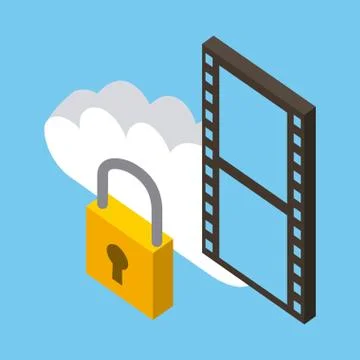 Cloud computing storage イラスト素材