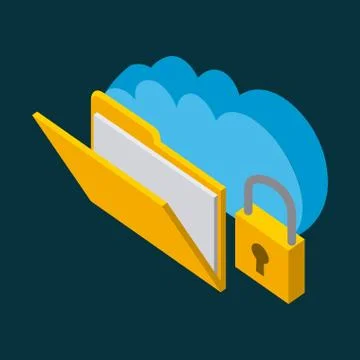 Cloud computing storage Illustrazione stock