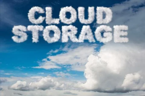 Cloud computing storage in IT concept Illustrazione stock