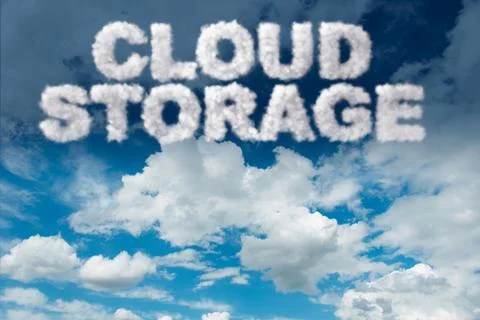 Cloud computing storage in IT concept 스톡 일러스트