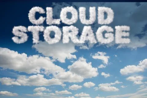 Cloud computing storage in IT concept 스톡 일러스트