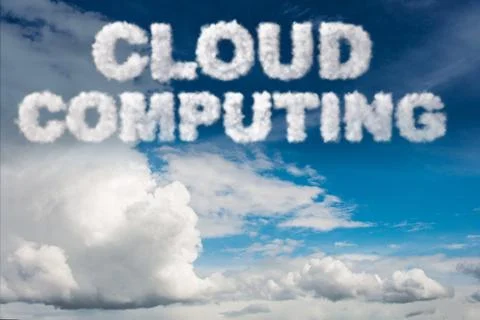 Cloud computing storage in IT concept Stock Illustration