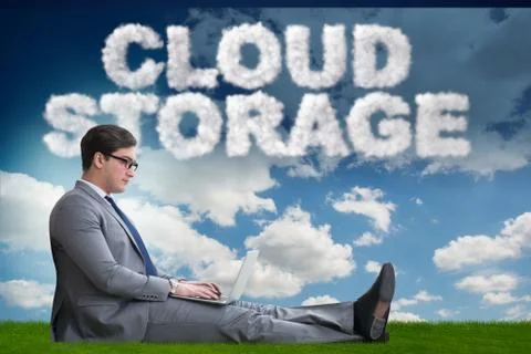 Cloud computing storage in IT concept Stock Photos
