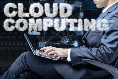 Cloud computing storage in IT concept Stock Photos