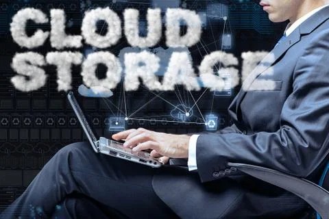 Cloud computing storage in IT concept 写真素材
