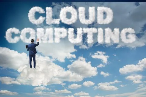 Cloud computing storage in IT concept 스톡 사진