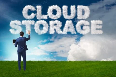 Cloud computing storage in IT concept Stock Photos