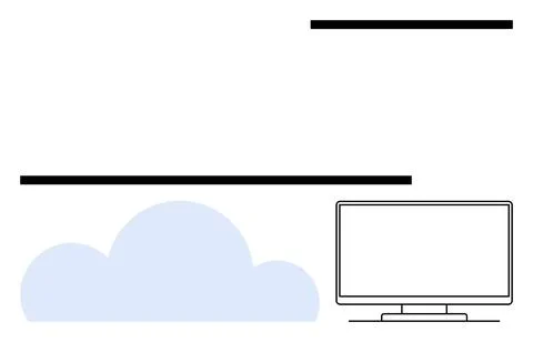Cloud Computing, Storage Solutions, and Data Integration in Modern Technolo.. 스톡 일러스트