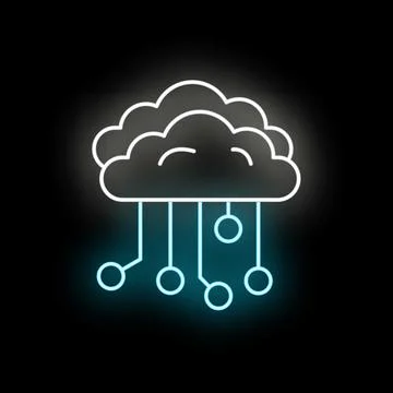 Cloud computing storing and transferring digital data concept 스톡 일러스트