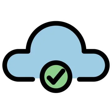 Cloud computing symbol - Cloud computing, cloud infrastructure, technology and Stock Illustration