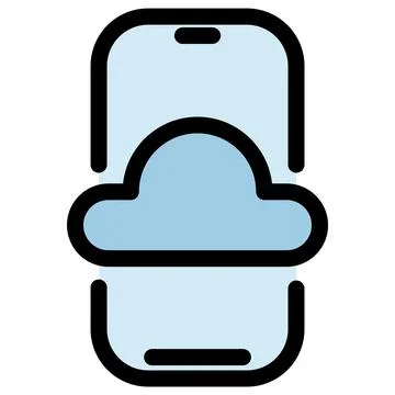 Cloud computing symbol - Cloud computing, cloud infrastructure, technology and イラスト素材