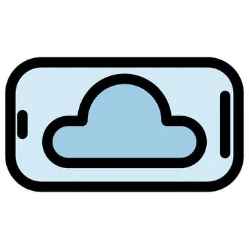 Cloud computing symbol - Cloud computing, cloud infrastructure, technology and Ilustración de archivo