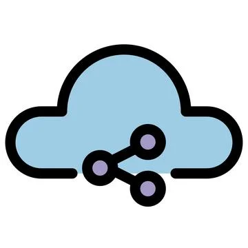 Cloud computing symbol - Cloud computing, cloud infrastructure, technology and Stock Illustration
