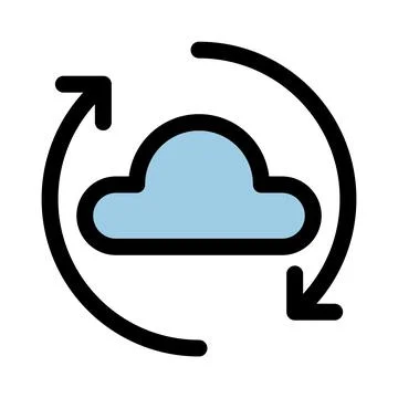 Cloud computing symbol - Cloud computing, cloud infrastructure, technology and イラスト素材