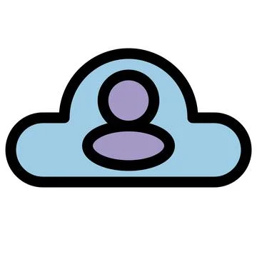 Cloud computing symbol - Cloud computing, cloud infrastructure, technology and イラスト素材