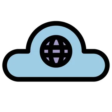 Cloud computing symbol - Cloud computing, cloud infrastructure, technology and イラスト素材