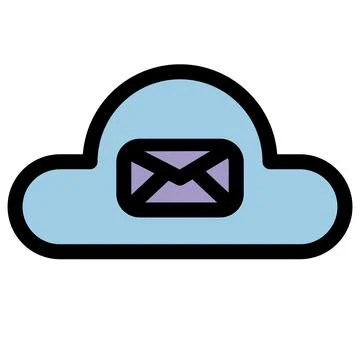 Cloud computing symbol - Cloud computing, cloud infrastructure, technology and Stock Illustration