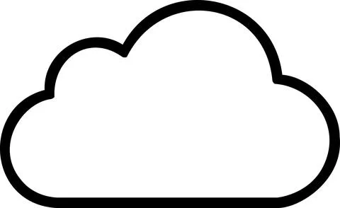 Cloud computing symbol for online data storage Stock Illustration