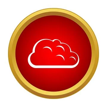Cloud computing symbol for weather forecasting application Illustrazione stock
