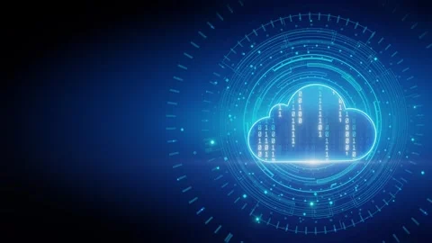 Cloud computing system background Stock Footage 262715437