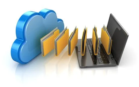 Cloud Computing System Concept 스톡 일러스트