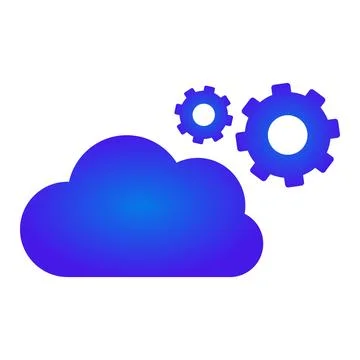 Cloud computing system configuring adjusting web network service 库存插图
