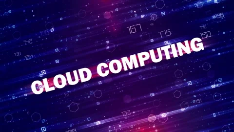 Cloud Computing tech background Stock Footage 293571841