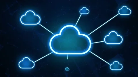 Cloud Computing technology 4K Animation ... | Stock Video | Pond5