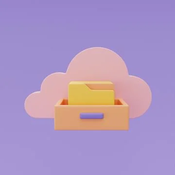 Cloud computing technology and Online data storage for business network conce Stock Illustration