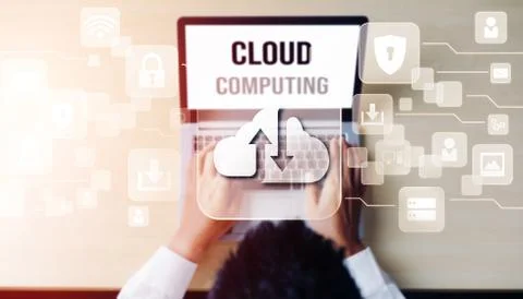 Cloud computing technology and online data storage for global data sharing. 写真素材