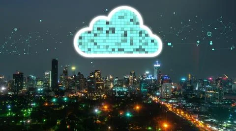 Cloud computing technology and online data storage for alteration data sharing 写真素材