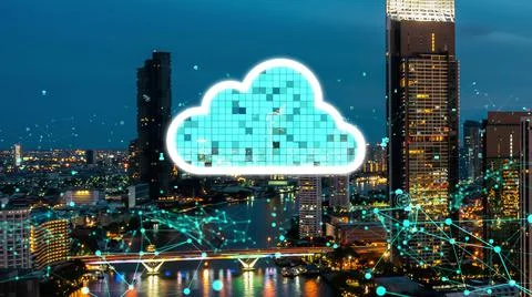 Cloud computing technology and online data storage for alteration data sharing 写真素材