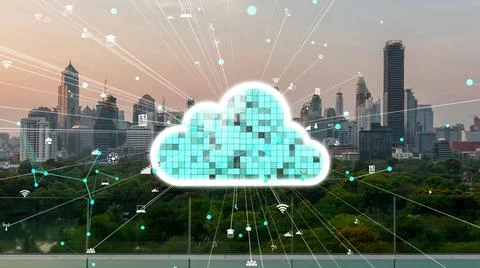 Cloud computing technology and online data storage for alteration data sharing 写真素材