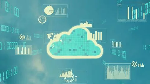 Cloud computing technology and online data storage for alteration data sharing Foto stock