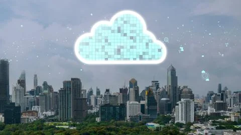 Cloud computing technology and online data storage for alteration data sharing 写真素材