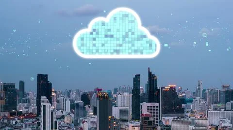 Cloud computing technology and online data storage for alteration data sharing 写真素材