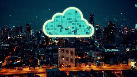 Cloud computing technology and online data storage for alteration data sharing 写真素材