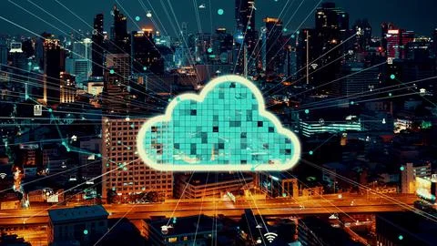 Cloud computing technology and online data storage for alteration data sharing 写真素材