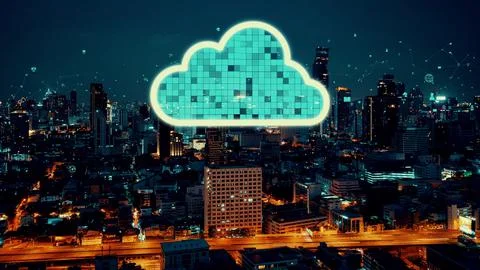 Cloud computing technology and online data storage for alteration data sharing 写真素材