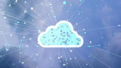 Cloud computing technology and online data storage for alteration data sharing 写真素材